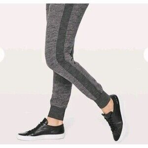 Lululemon Get Going Jogger Gray Womens Size 6 Zip Pocket Athleisure Light Cotton